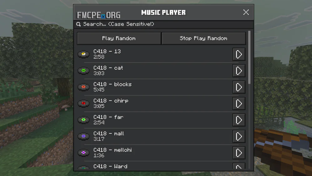 Music Player interface