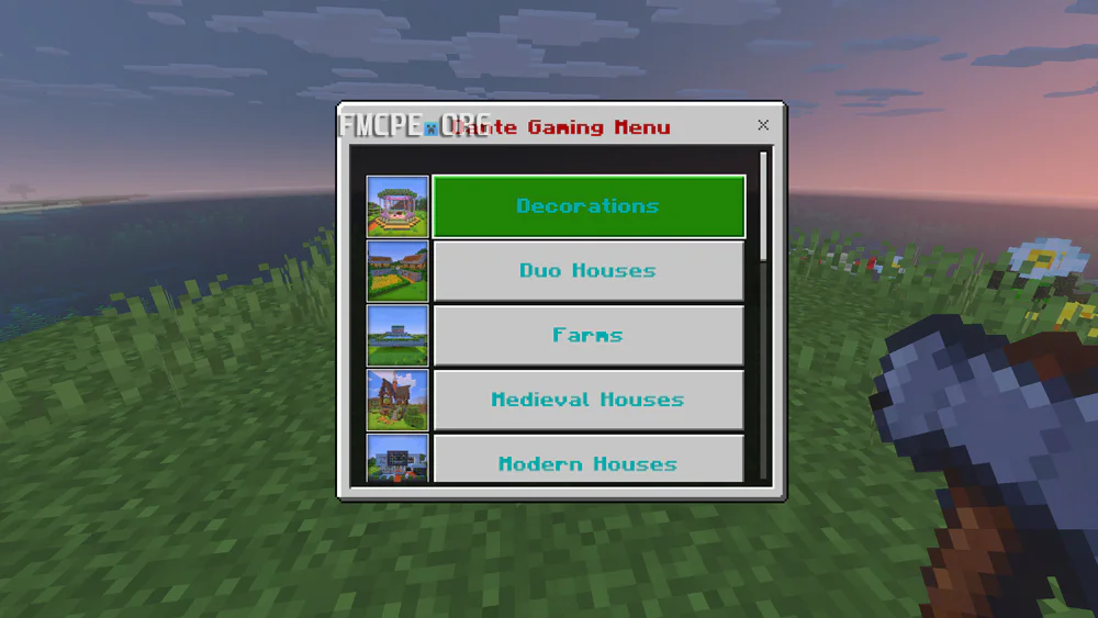 Quick Built Menu