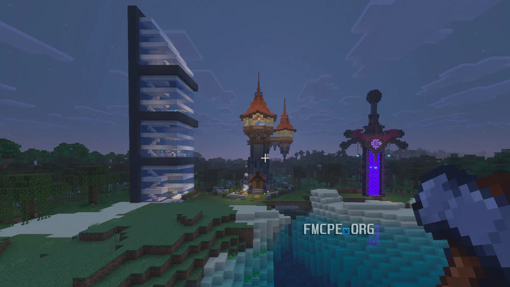 Skyscraper, Wizard Tower and Nether Portal