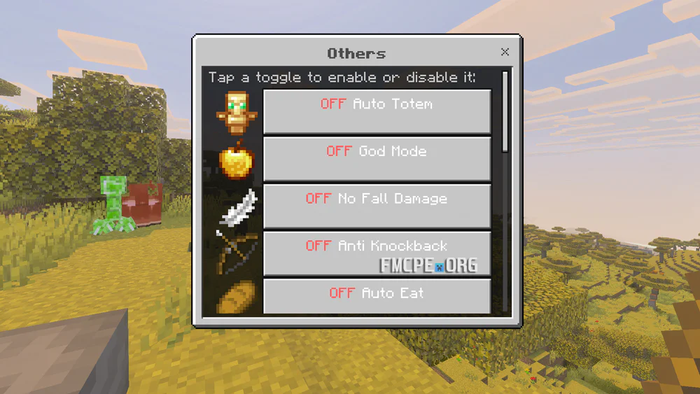 Toggling cheats