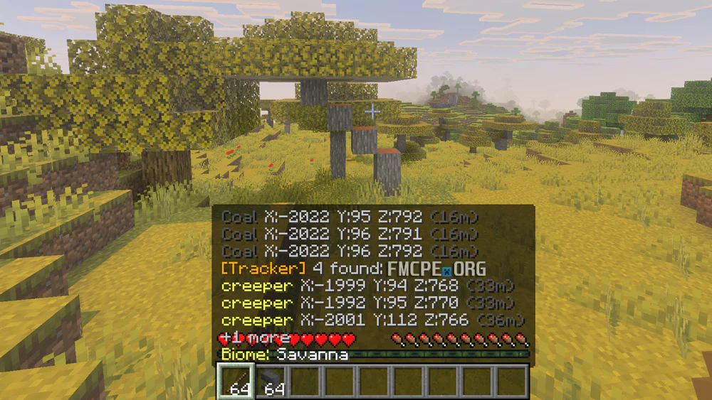 Tracking creeper and ore