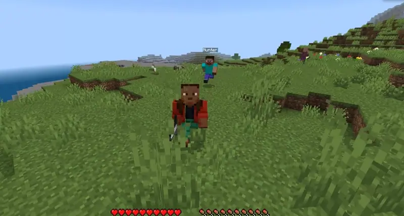 Hunters chase