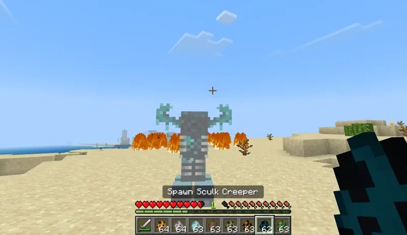 Sculk Creeper explosion