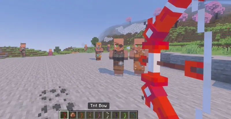 Sending villager flying