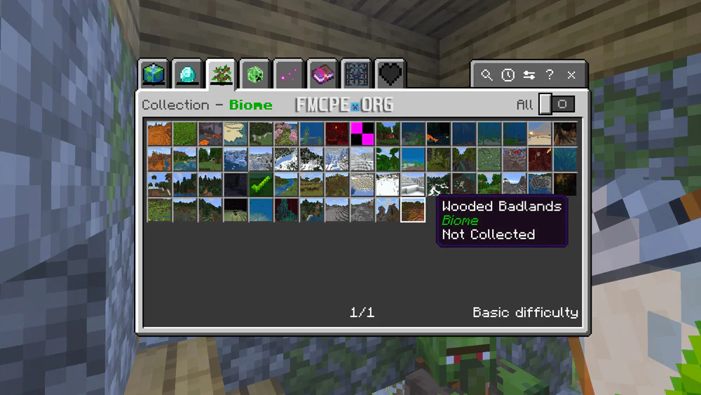 Biomes visited collection