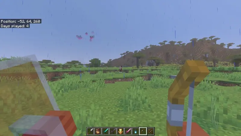 Bow shooting animation