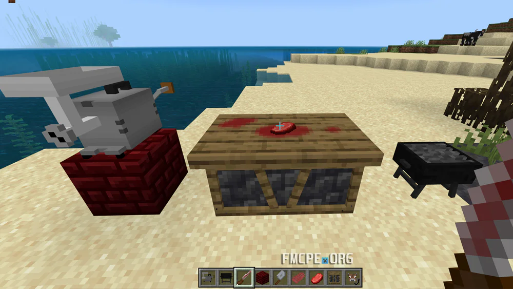 Butcher Table, Meat Grinder, Grill
