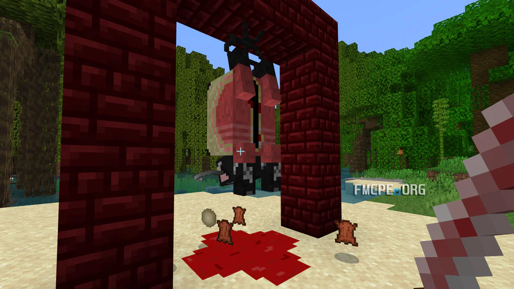 Hanging animal carcass