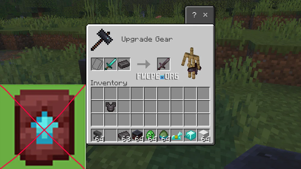 No Netherite template upgrade