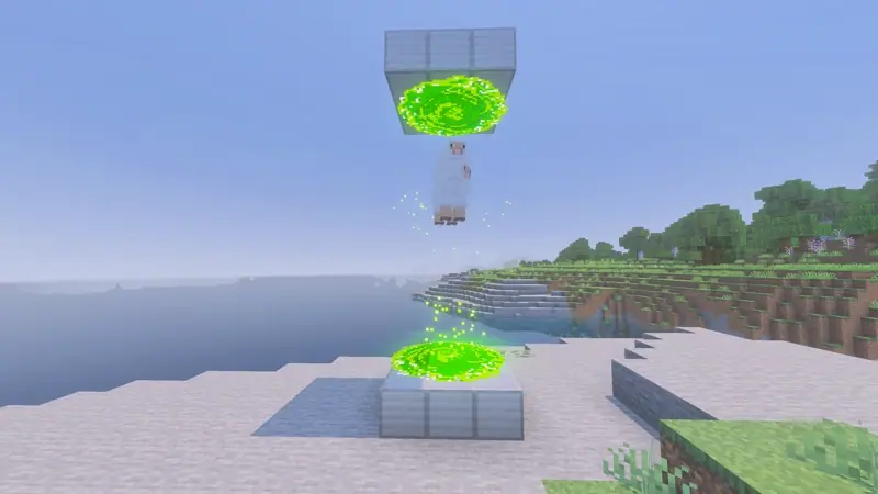 Sheep caught in portal loop