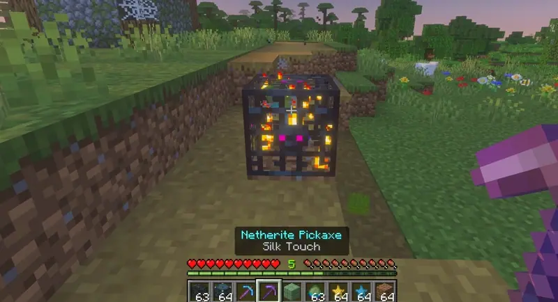 Collecting a spawner