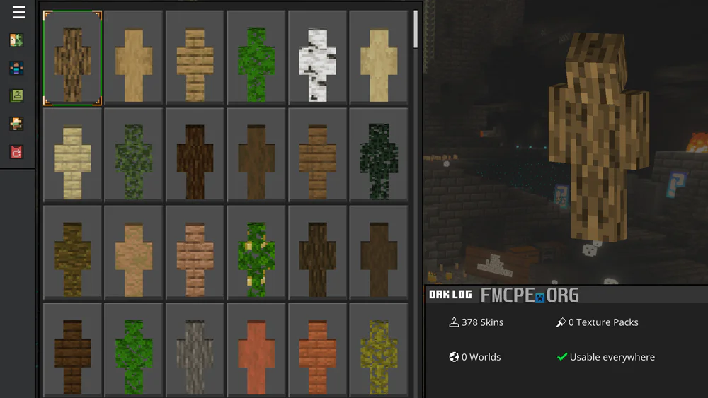 Block camouflage skins