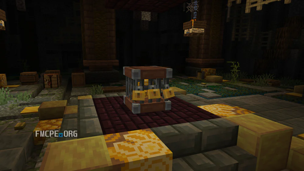 Chest with three locks