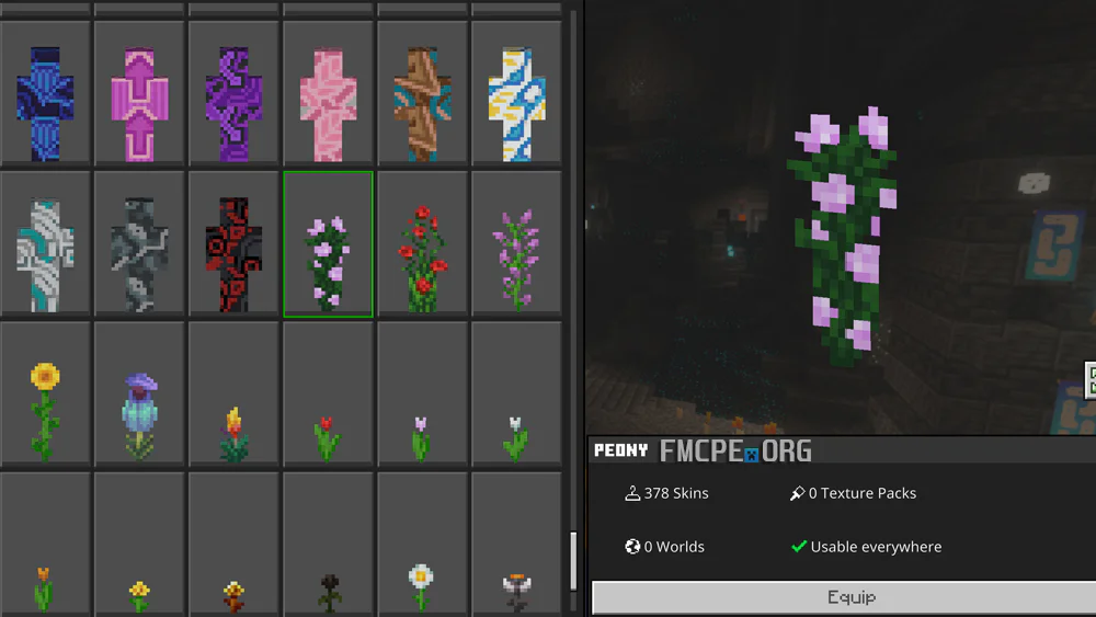 Flower camo skins