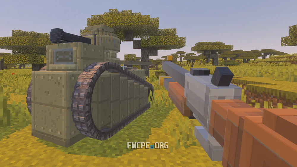 Rifle and Renault WW1 Tank