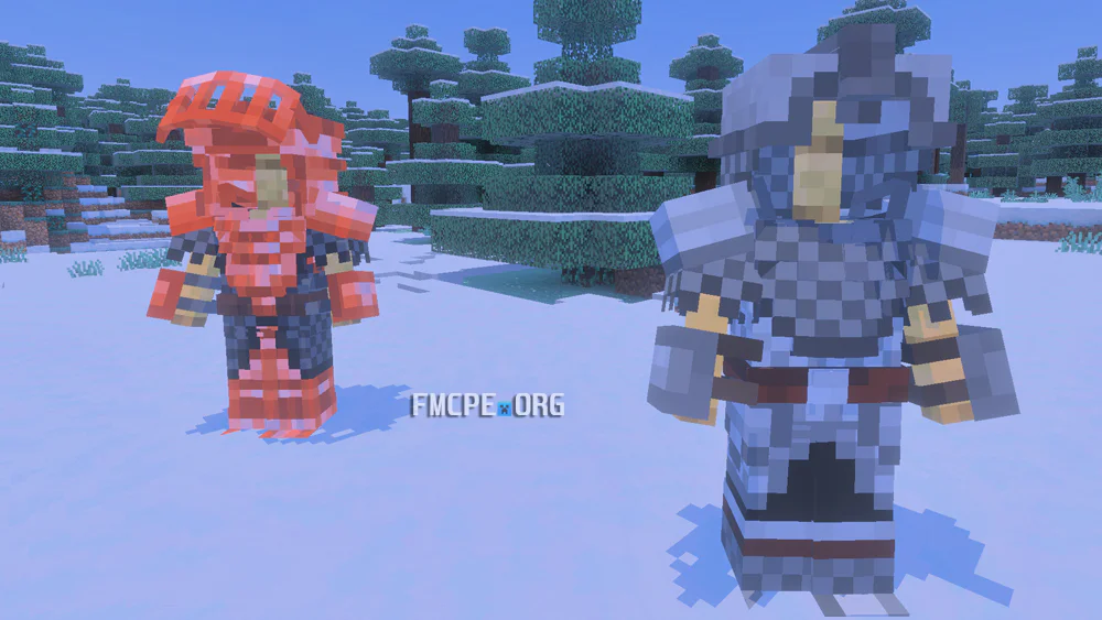 Chainmail and Copper armor sets in 3D