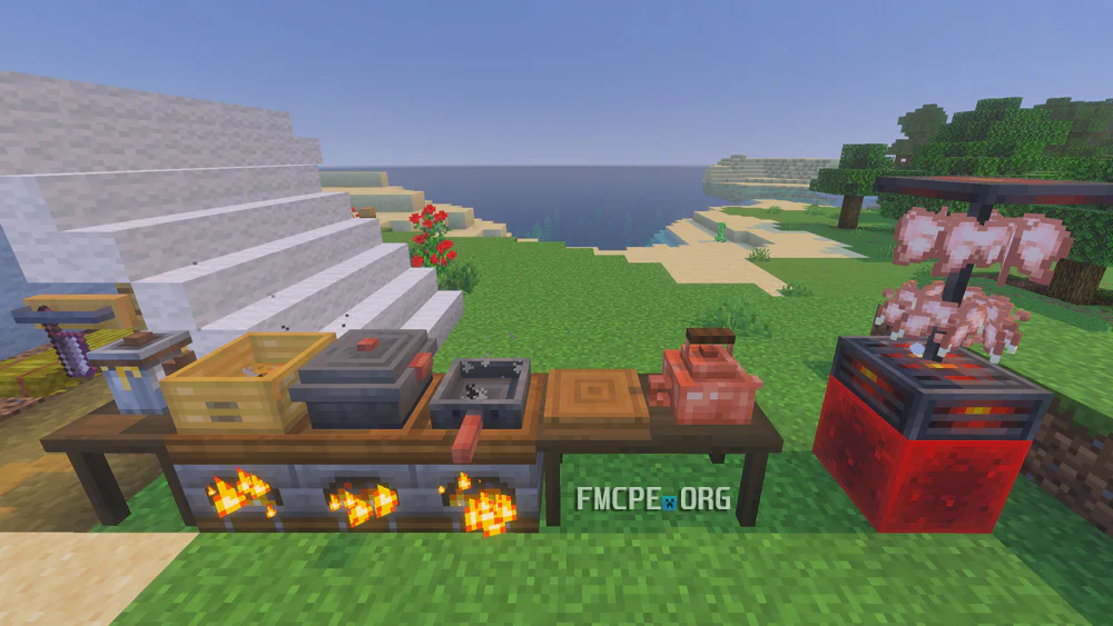 Cooking Stations: Steamer, Pot, Pan, Teapot