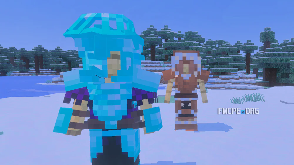 Diamond and Leather armor